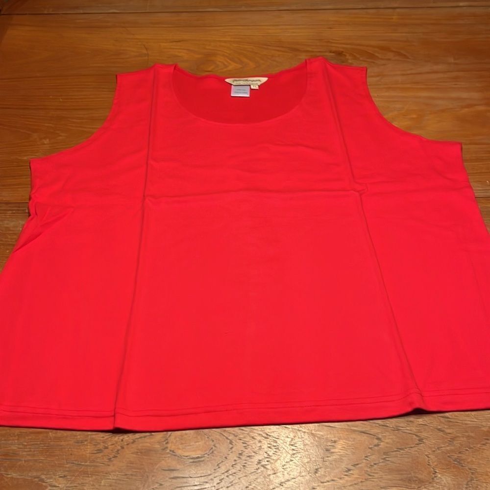 Norm Thompson red tank top‎